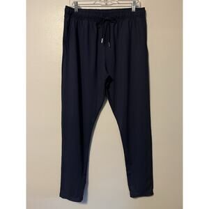 Zyia Active Women's Pull On High Rise Track Pants Size XL Navy Blue Pockets